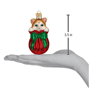 Letting The Cat Out Of The Bag Ornament  Old World Christmas
