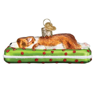 Sleepy Corgi Ornament  Old World Christmas