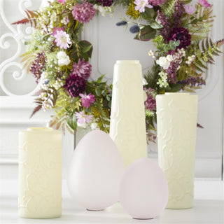 Purple & White Perennials Spring Wreath  K&K