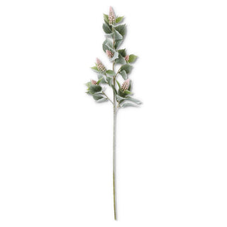 Pink Grape Hyacinth w/Flocked Stem & Leaves  K&K