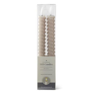 9.75 Inch Spiral LED Taper Candles Set/2 K&K