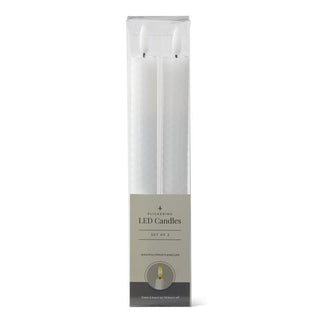 9.75 Inch Honeycomb LED Taper Candles Set/2 K&K