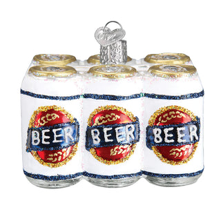 Six Pack Of Beer Ornament  Old World Christmas