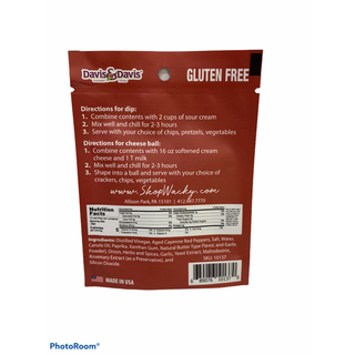 Buffalo Ranch Dip Mix  Davis & Davis Gourmet Foods