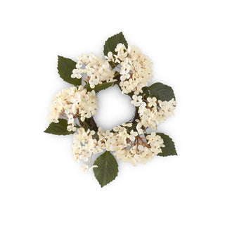 Cream Two-Tone Hydrangea Candle Ring  K&K