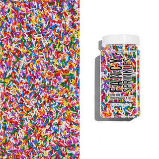 Classic Rainbow Crunchy Jimmies  Fancy Sprinkles