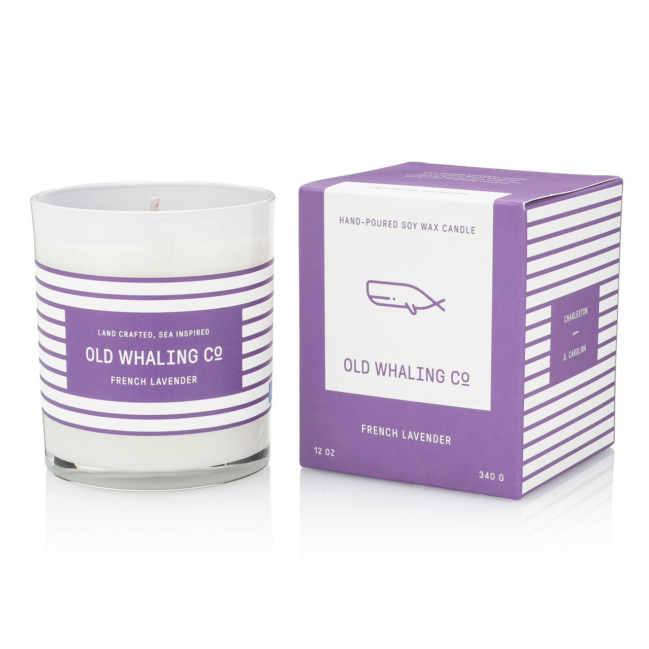 French Lavender Candle  Old Whaling Company   