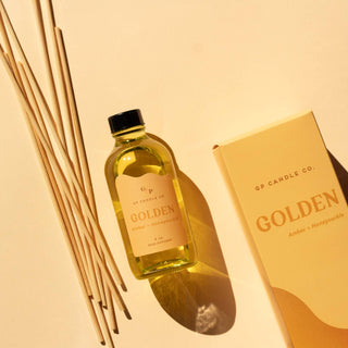Golden 4 oz. Hue Reed Diffuser (Amber + Honeysuckle) GP Candle Co.