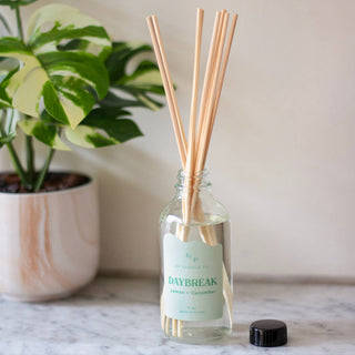Daybreak 4 oz. Hue Reed Diffuser (Lemon + Cucumber) GP Candle Co.