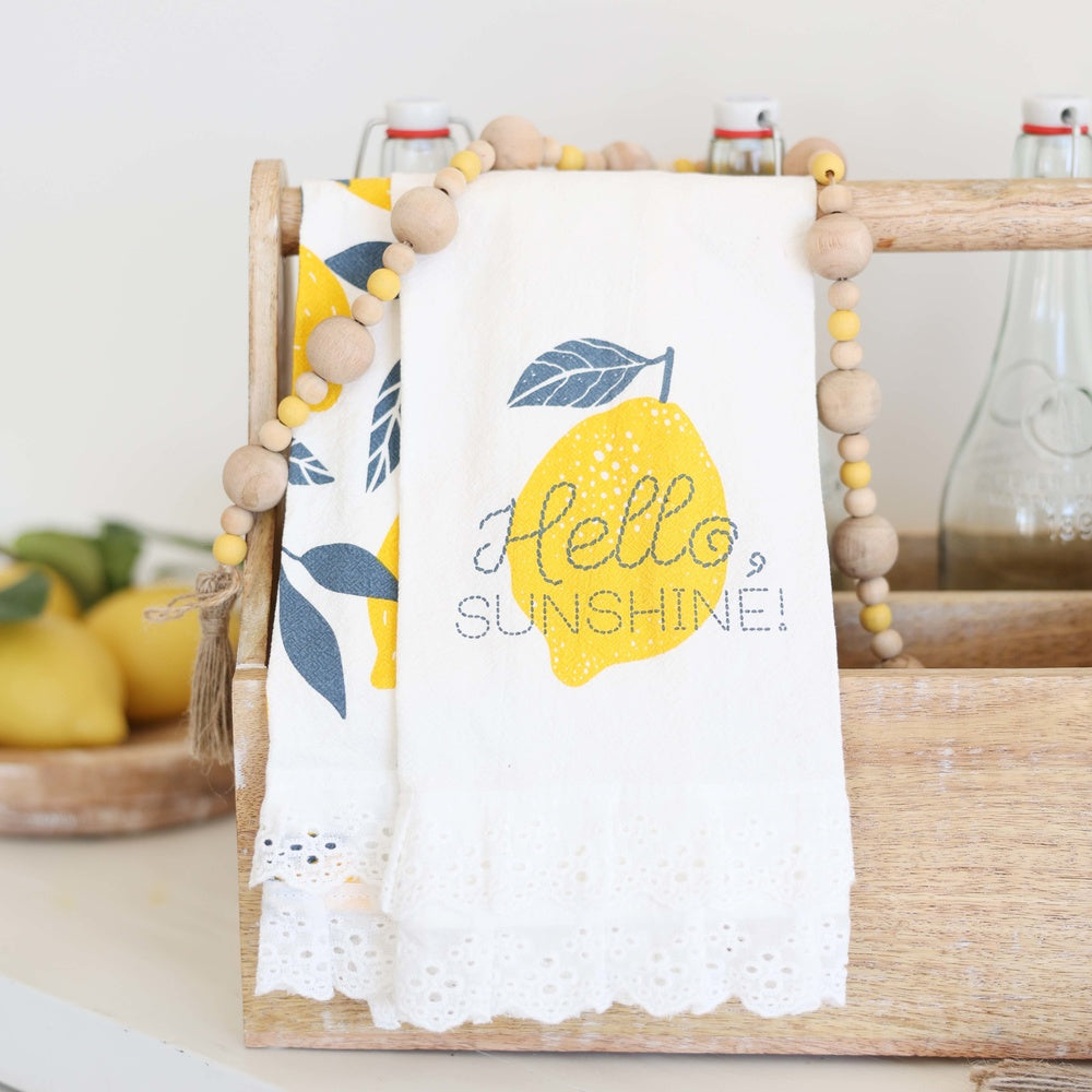 Lemons Navy Blue Dish Towel Hand Towel Set, Leamon Tea Towels, Lemon Fruit Kitchen  Towels, Lemon Drying Towels, Kitchen Tea Towels, Towels 