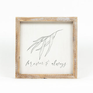 Reversible Wood Framed Sign (Forever/Love) Adams Everyday Adams & Co.