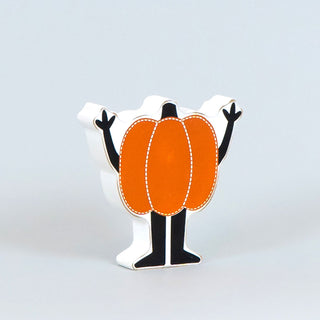 Reversible Wood Cutout Pumpkin Man Adams Halloween Adams & Co.