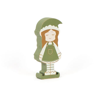 Chunky Wood Shape (Girl Elf) Multicolor Adams Christmas Adams & Co.