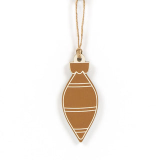 Reversible Wood Ornament (Star/Stripe) Multicolor Adams Christmas Adams & Co.