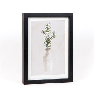 Reversible Wood Framed Sign Vase Spruce/Leaves Adams Christmas Adams & Co.