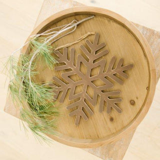 Wood Cutout Ornament (Snowflake) Br Adams Christmas Adams & Co.