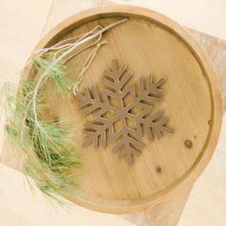 Wood Cutout Ornament (Snowflake)Br Adams Christmas Adams & Co.