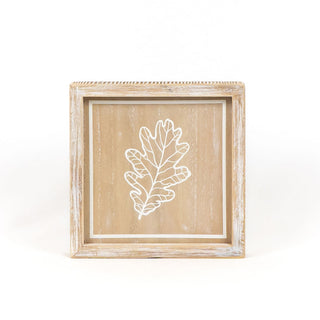 Reversible Wood Framed Sign Leaf/Jack-o'-Lantern Adams Halloween Adams & Co.