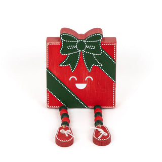 Reversible Chunky Wood Shape With Beads (Gift) Red/Green/White Adams Christmas Adams & Co.