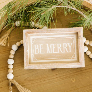 Be Merry / Be Kind Reversible Sign Adams Christmas Adams & Co.