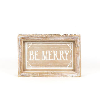 Be Merry / Be Kind Reversible Sign Adams Christmas Adams & Co.