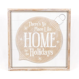 Reversible Wood Sign Home Holidays/Heart Adams Christmas Adams & Co.