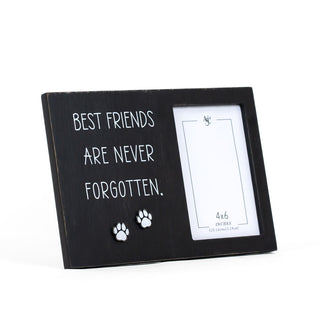 Wood Photo Framed (Best Friends Are Never Forgotten) Black/White + Badams