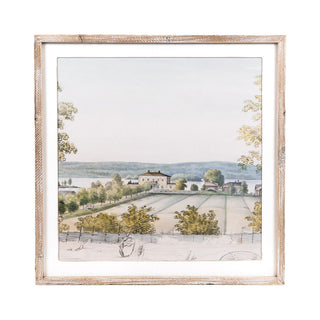 Reversible Wood Framed Sign (Flower/Landscape) Adams Everyday Adams & Co.