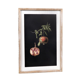 Reversible Wood Framed Sign (Pomegranate/Plant) Adams Everyday Adams & Co.