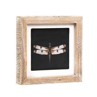 Reversible Wood Framed Sign (Dragonfly/Butterfly) Adams Everyday Adams & Co.