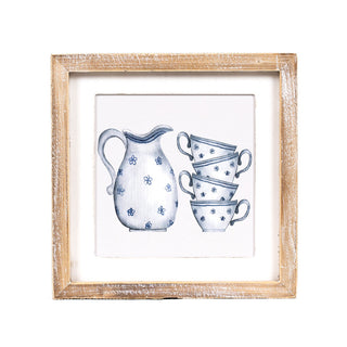 Reversible Wood Framed Sign (Pear/Pitcher) Adams Everyday Adams & Co.