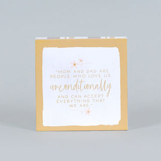 Reversible Wood Block Sign (MOM/NO) Adams Everyday Adams & Co.