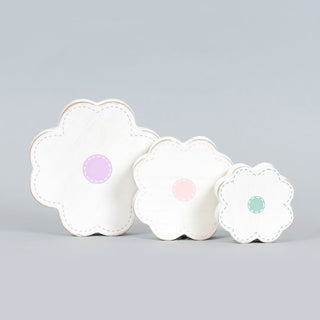 Wood Cutout Shapes S/3 (Flowers) Adams Easter/Spring Adams & Co.