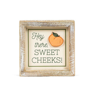 Reversible Wood Frame Sign (Cheeks/Bang) Adams Summer Adams & Co.
