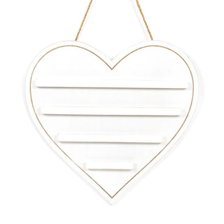 Leadgie Hanging Board - Heart - White Adams Ledgie Adams & Co.
