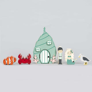 Wood Storybook S/6 (Mermaid) Adams Everyday Adams & Co.