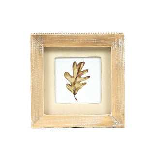 Reversible Wood Frame Sign (Pinecones/Leaf) Adams Fall/Thanksgiving Adams & Co.