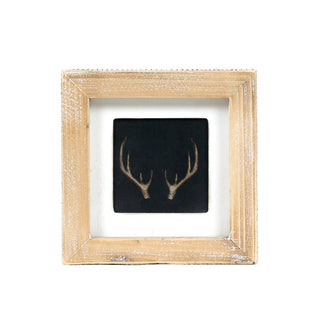 Reversible Wood Frame Sign (Antler/Mushroom) Adams Fall/Thanksgiving Adams & Co.