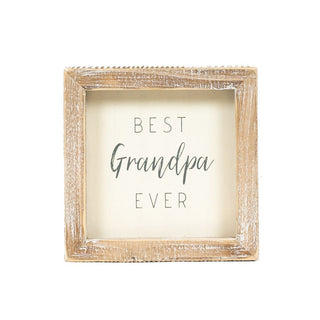Wood Frame Sign - Best Grandpa Ever Adams Everyday Adams & Co.