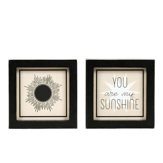 Reversible Wood Frame Sign (Sun/Sunshine) Adams Everyday Adams & Co.