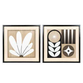 Reversible Wood Frame Sign (Pattern/Flower) Adams Everyday Adams & Co.