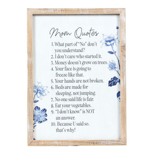 Reversible Wood Frame Sign (Mom/Forever) Adams Everyday Adams & Co.