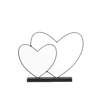 Metal Shape On Base (Hearts) Bk Adams Everyday Adams & Co.