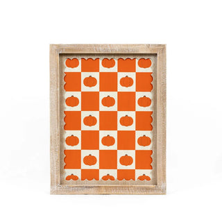 Reversible Wood Frame Sign (Moon/Pumpkin) Adams Fall/Thanksgiving Adams & Co.