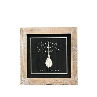 Reversible Wood Frame Sign (Broom/Pie) + Badams