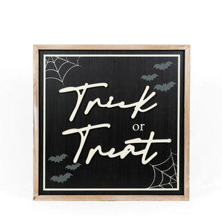 Reversible Wood Frame Sign (Trick/Autumn) Adams Fall/Thanksgiving Adams & Co.