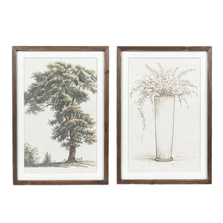 Reversible Wood Frame Sign (Flowers/Tree) Multi Adams Everyday Adams & Co.