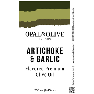 Flavored EVOO - Artichoke & Garlic Flavored Olive Oil Opal and Olive