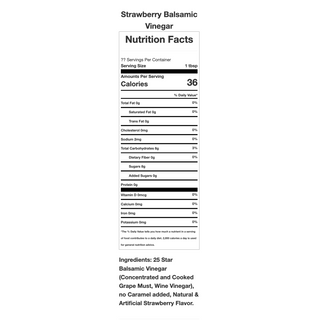 Dark Balsamic Vinegar - Strawberry Dark Balsamic Opal and Olive