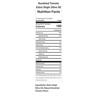 Flavored EVOO - Sundried Tomato Flavored Olive Oil Opal and Olive